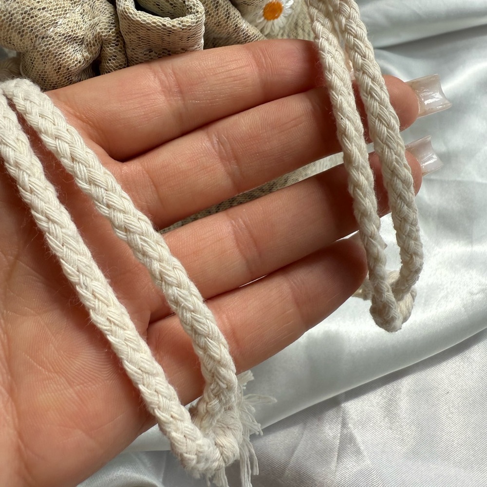 Unique Cream Drawstring Women mini  Bag - Picture 11 of 16